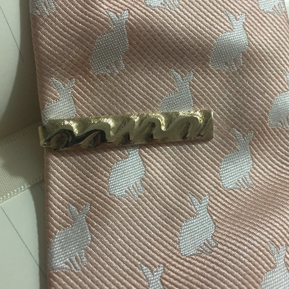 Vintage  Jose Garcia style, Tie Bar , Gold Plated